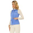 thumbnail image 1 of INSPIRE CHIC Veste Zippée pour Femme Sans Manches Anorak Gilet Utilitaire Veste avec Poches TP Bleu, 1 of 1
