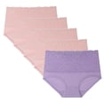 thumbnail image 1 of DPTALR 5PC Women Lace High Waisted Body Shaper Shorts Shapewear Panties, 1 of 8