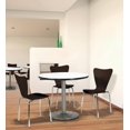 thumbnail image 2 of Pemberly Row Crisp Linen 36im Breakroom Table with Round Silver Base, 2 of 5