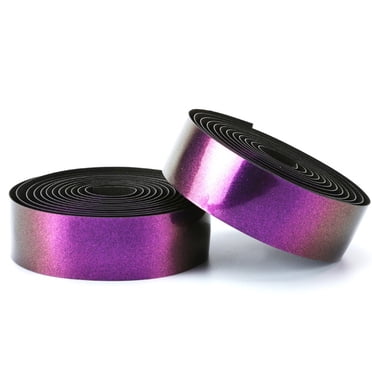 Bgsha Reflective Road Bike Riding Handlebar Wrap Tape Pair Aurora Color Changing