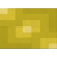 thumbnail image 1 of Ahgly Company Tapis d'Intérieur Rectangulaire Transitionnel Jaune Lavable à la Machine, 2 Pieds x 5 Pieds, 1 of 7