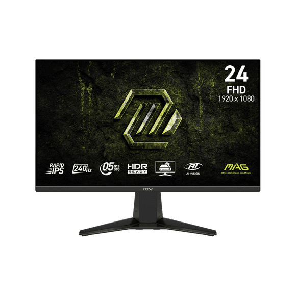 MSI 24 Po 1920 x 1080 (FHD) 240 Hz 0,5 Ms (GTG) Moniteur de Jeu Rapid IPS Inclinaison Réglable (MAG 245F X24)