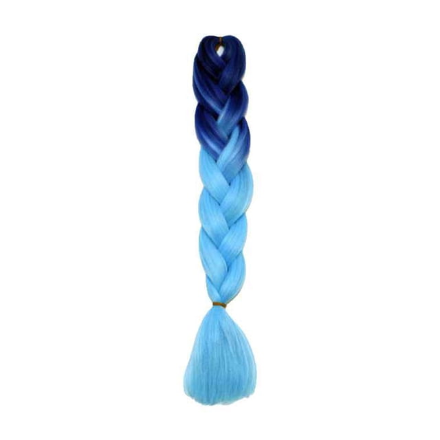 Langgg Gradient Color Women Braid Hair Large Braiding Hair Wigs High Temperature Fiber Synthetic Hair Extensions