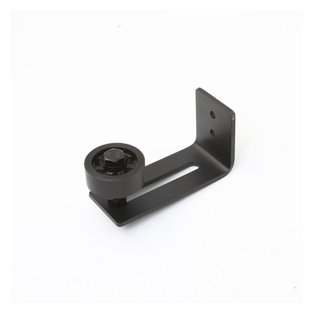 Carbon Steel Adjustable Black Powder Coated Bottom Floor Guide Stay Roller Barn Door Hardware ,Easy to Install