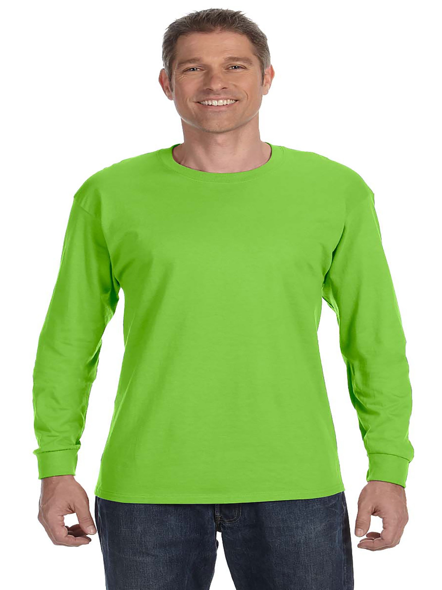 Hanes T-Shirt à Manches Longues Sans Étiquette, Style 5586