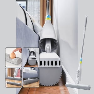 Danhjin Mop Collodion Mop, Gaps Squeezes Water- Hand Wash Mop, Household Portable Absorbent Mop, Easy Squeezes Mop, 180°Collodion Mop, Hardwood Floor Mop, Sponge Mops