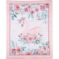 thumbnail image 2 of Sweet Baba Pink Swan Crib Bedding Set For Baby Girls, 5 PC Crib Set Includes Comforter/Skirt/Crib Sheet/Diaper Stacker/Blanket, 2 of 8