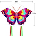 thumbnail image 4 of HENGDA KITE 2pack Butterfly Kites Outdoor Toy for Adults and Young Kids KITE with Flying Tools Easy Control Polyester, 4 of 6
