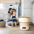 thumbnail image 2 of BeesClover Portable Washing Machine, Mini 13L Foldable Washer with 3 Cleaning Modes, Collapsible Small Compact Clothes Laundry, Foldable Mini Washer for Apartment, Camping, 2 of 7