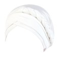 thumbnail image 2 of Aocisk Tied Headwrap Braid Head Wrap Cap for Women Ethnic Style Baseball Hat White One Size, 2 of 4
