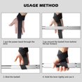 thumbnail image 4 of Lifting 2PCS Weight Lifting Straps with Wrist Support Weightlifting Wrist Straps for Men and Women Gym Workout Straps for Weights Dead Lifting Exercise, 4 of 8
