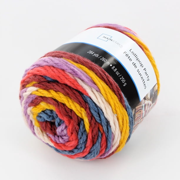 Mainstays Lollipop Party, 260 m (284 yds), 250 g (8.8 oz), 100 Mainstays Lollipop Party, 260 m (284 yds), 250 g (8.8 oz), 100