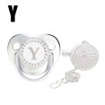 thumbnail image 2 of XZNGL Baby Pacifier 26 Letter Name Initial Clip Silicone Infant Nipple Bling Newborn Pacifier, 2 of 9