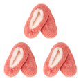 thumbnail image 1 of CHOK Adult Super Soft Warm Cozy Fuzzy Soft Touch Slippers Non-Slip Lined Socks  Assortment B  Medium 3 Pairs, 1 of 4