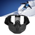 thumbnail image 4 of Motorcycle Goggles,Detachable Motocross Goggles Windproof Outdoors Goggles With Adjustable Band For Motorcycle Riding, 4 of 8