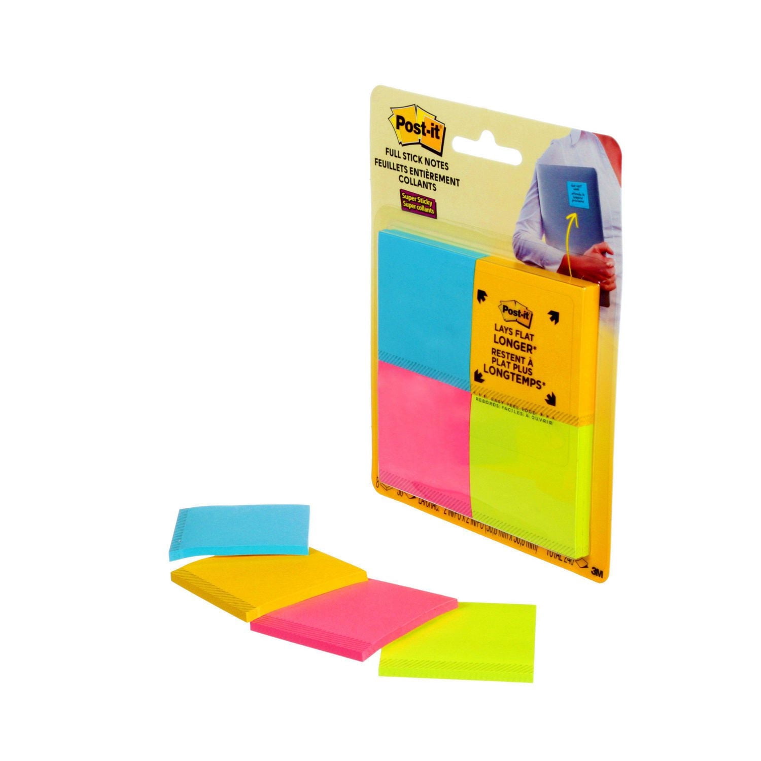 Post-it® Super Sticky Notes 654-5SSMIA-C RP, Miami Collection