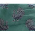 thumbnail image 4 of oneOone Georgette Viscose Fabric Peacock Block Fabric Prints By Yard 42 Inch Wide, 4 of 4