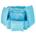 thumbnail image 3 of Packing Bag, Lightweight 6Pcs/Set Storage Bag, Nylon Cloth Material Two-Way Zipper And Stitching For Travel Storing Clothes Bras, Socks Blue, 3 of 8