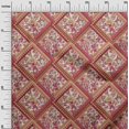 thumbnail image 3 of oneOone Velours Rouge Tissu Floral Matière de Robe Tissu Imprimé Tissu au Mètre 58 Pouces de Large, 3 of 4
