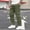 01 Army Green, variant on Weiqiqre Work Pants for Men Casual Cargo Pants Joggers Elastic Waist Stretch Drawstring Relaxed Fit Hiking Trousers with Multi Pockets
