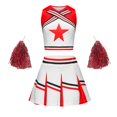 thumbnail image 1 of FhsagQ Outfits for Girls Cheerleading Outfit for Student Sports Day and Comfortable Performance Wear Girls Spring Outfits Size 14 Easter Red 10-12Years, 1 of 8