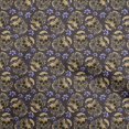thumbnail image 1 of oneOone Rayon Brown Fabric Skull Fabric For Sewing Printed Craft Fabric By The Yard 56 Inch Wide-aB, 1 of 4
