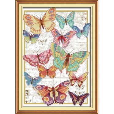 PREMIUM Cross Stitch Kits Stamped Full Range Embroidery Starter