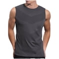 thumbnail image 1 of Cameland Tank Tops Men Workout Shirts for Men Men's Summer Solid Color Vest Sleeveless T Shirt Vest Top Athletic Shirts & Tops Mens Compression Tank Top, 1 of 5