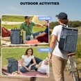 thumbnail image 2 of Floral Print and Skull Design Insulated Cooler Backpack - 20L Leakproof & Easy to Clean, Great for Camping, 2 of 2