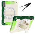 thumbnail image 1 of XYX 3in1 Rotating Stand Case for Xiaomi Redmi Pad 10.6 inch Released 2022 with Hand/Shoulder Strap, Shockproof Rugged, Colorful Green, 1 of 7
