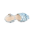thumbnail image 4 of BLISSFUL STEP Women's Shoes Floral Pattern Platform Chunky Heel Open Toe Slingback Buckle Strap  Sandals Blue 9, 4 of 7