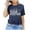 Bleu Foncé, variante sur Femmes Pourrait Être une Journée comme une Gare Dames Décontracté Col Rond Manches Courtes Haut Imprimé Drôle Design Drôle T Shir Haut pour Femmes T-Shirts pour Femmes T-Shirts pour Femmes Manches Courtes Athlétique Chemise pour Femme Légère Femmes