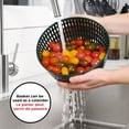 thumbnail image 4 of Starfrit Salad Spinner 3.3L Capacity, Removable Base for 2 Ways to Use, in Sink or on Countertop, Basket Doubles as Colander, Bowl Can Be Used for Serving, 4 of 7