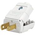 thumbnail image 1 of Leviton 20A-125V White Standard Polarized Easy Grip Plug, 1 of 1