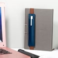 thumbnail image 3 of Binder Pencil Pouch,Pen Pocket for Notebook Adjustable Elastic Diary Pencil Pocket Leather Pencil Case Pouch Pen Pocket for Notebook Planner Binders and Books,Pencil Case for Binder, 3 of 6