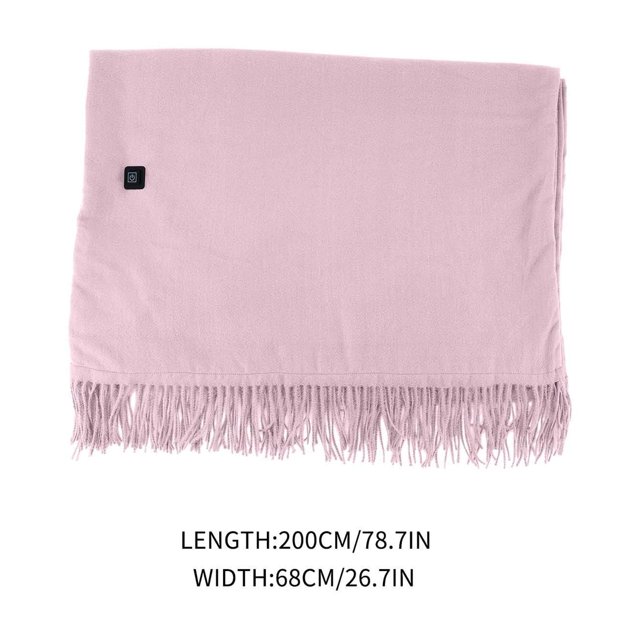 Heated Throw Blanket USB-Powered Wearable Portable Washable 78 in x 26 in With Zipper