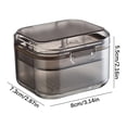 thumbnail image 4 of MTBLYS 3 Layer Denture Box Portable Retainer Case with Filter Denture Bath Cup Mouth Guard Travel Container Soaking Storage for Braces Aligner, 4 of 6