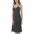 thumbnail image 2 of Vanity Fair Womens Rosette Lace Full Slip, 40-24 Length, Midnight Black, 2 of 7