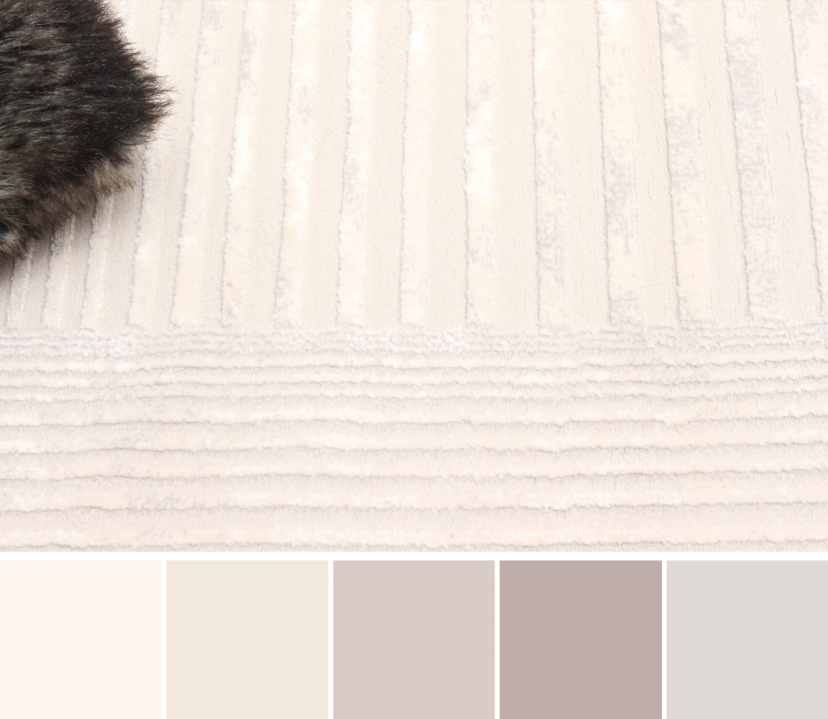ECARPET Tapis Contemporain/Moderne Ramona pour Salon, Chambre, Salle A Manger, Entrée, Couloir et Plus Encore.