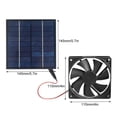 thumbnail image 3 of EGNMCR Solar Powered Exhaust Fan Kit For Chicken Coops, Greenhouses, Sheds, Pet Houses, And Windows - Waterproof,, 3 of 7