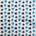 thumbnail image 1 of oneOone Cotton Flex Blue Fabric Poker Card Sewing Craft Projects Fabric Prints By Yard 40 Inch Wide, 1 of 4