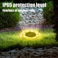 thumbnail image 4 of Birdeem Solar Ground Lights, Bright LED Auto On/Off Solar Disc Lights for Yard Garden Pathway, IP65 Waterproof Plastic Landscape Lighting, 7x7x6cm Easy Install, 4 of 9