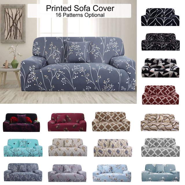 CHOK Housse de Sofa Extensible en Spandex pour Causeuse Fleur Rouge Moyen