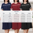 thumbnail image 3 of Chemise de Nuit pour Femmes, Robe de Nuit Décontractée à Manches Courtes avec Col Rabattu, Robe de Sommeil Douce pour la Maison, le Salon et le Lit, 3 of 9
