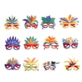 thumbnail image 3 of VONKY DIY Plume Eyeglasses Frame Carnival Theme Parties Decorative Eyewear Letter 1Set, 3 of 6