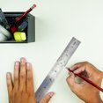 thumbnail image 4 of Stainless Steel Ruler with Inch/CM Marks - Shatterproof Measuring Tool for Office & School, 4 of 6