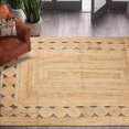 thumbnail image 3 of Handmade Braided Natural Pure Jute Area Rugs ,Home Décor Rugs Size 4 x 4 Feet Square ( 120 cm x 120 cm ), 3 of 4