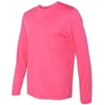 thumbnail image 2 of Hanes 482L Cool Dri Performance Mens Long-Sleeve T-Shirt, Wow Pink - Size 3X, 2 of 3