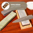 thumbnail image 3 of KAKOWELY 1 Set Sharpening Stone Holder Bamboo Whetstone Base Sharpening Stone Accessory,8.46X"X3.74"X0.98", 3 of 5