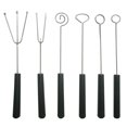 thumbnail image 1 of 6 Pcs Fourchette à Tremper en Acier Inoxydable pour Chocolat et Bonbons Outils de Décoration DIY, 1 of 6